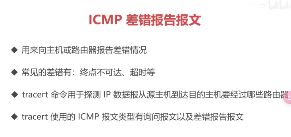 ICMP差错报告报文